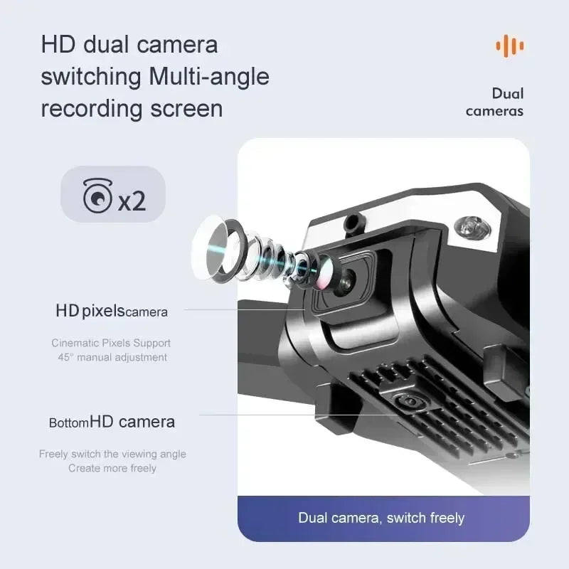 S6/G6 Drone 4K HD Camera WiFi FPV Live Video Obstacle Avoidance Foldable RC Quadcopter One-Key Return Professional Aerial