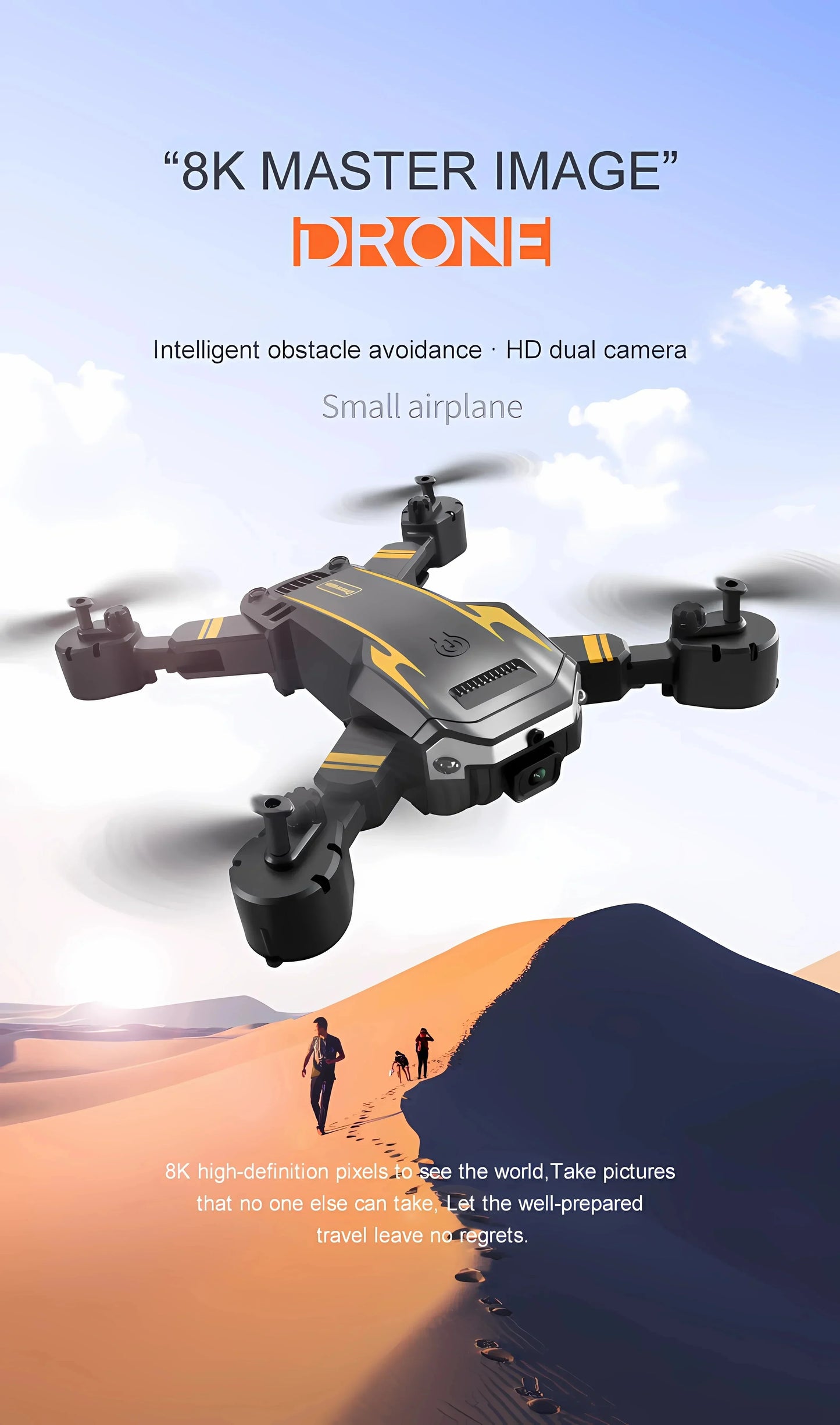 S6/G6 Drone 4K HD Camera WiFi FPV Live Video Obstacle Avoidance Foldable RC Quadcopter One-Key Return Professional Aerial