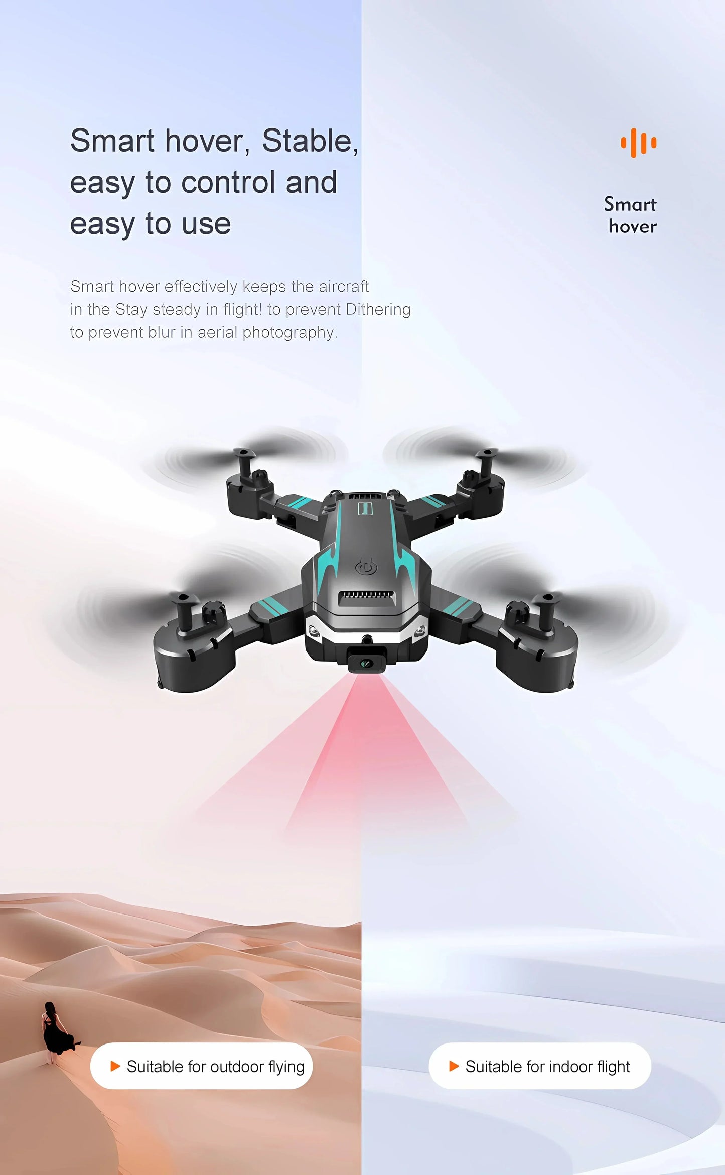 S6/G6 Drone 4K HD Camera WiFi FPV Live Video Obstacle Avoidance Foldable RC Quadcopter One-Key Return Professional Aerial