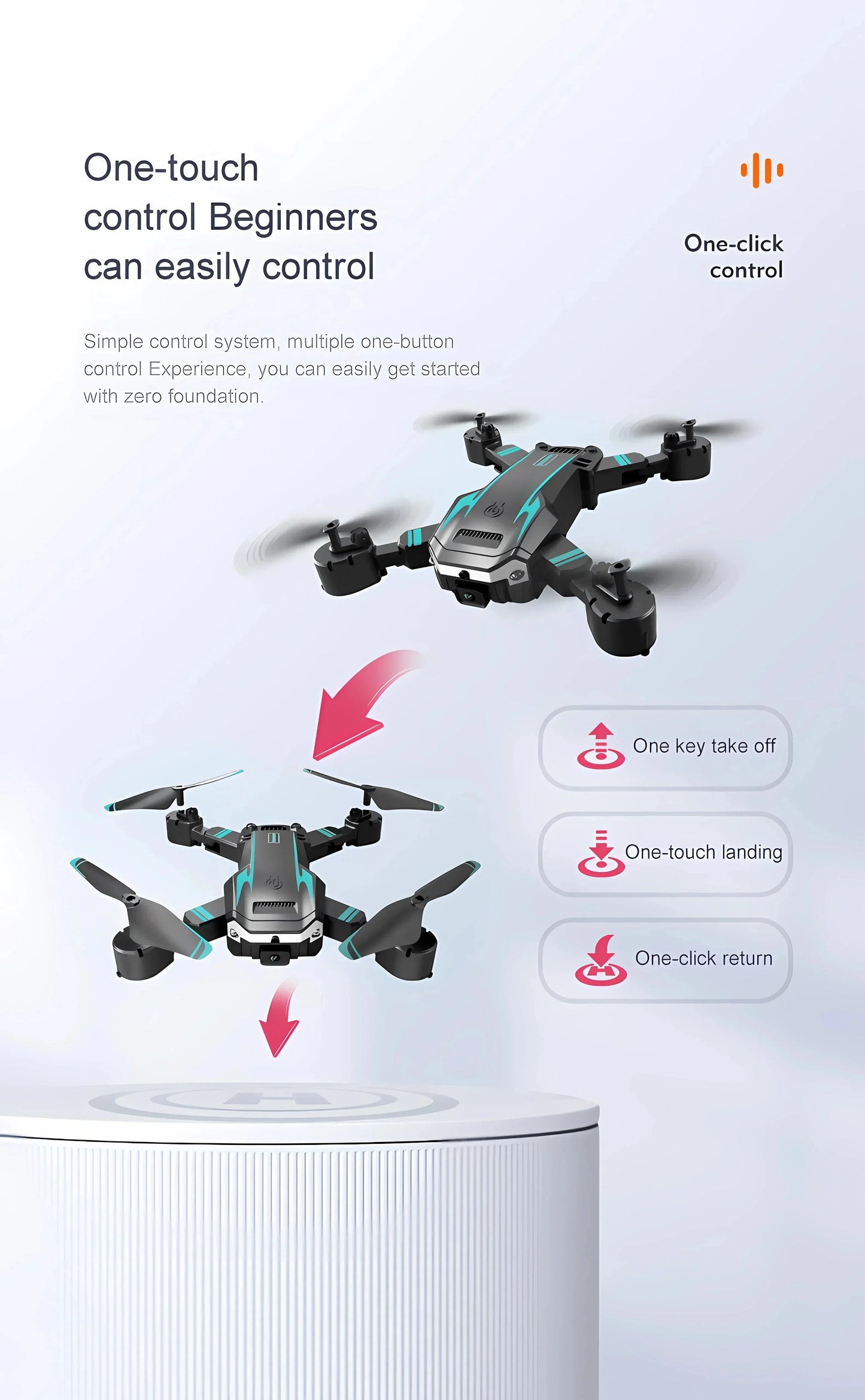 S6/G6 Drone 4K HD Camera WiFi FPV Live Video Obstacle Avoidance Foldable RC Quadcopter One-Key Return Professional Aerial