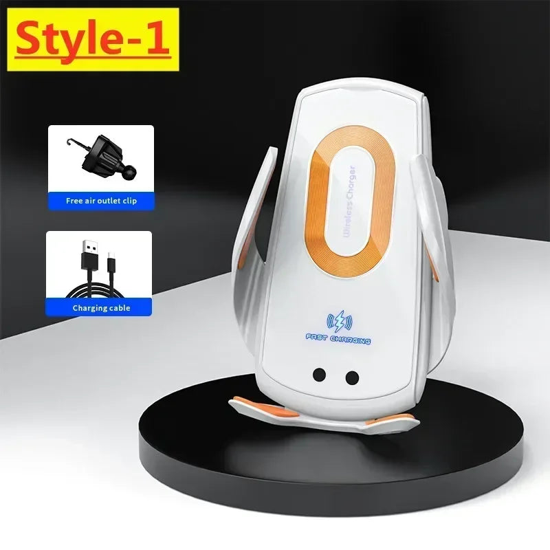 30W Wireless Car Phone Holder Universal navigation Clip Sensing Open Close Navigation Mount Wireless Charging Automobile Accessori