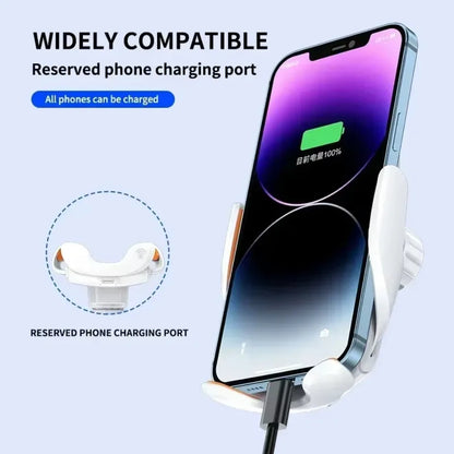 30W Wireless Car Phone Holder Universal navigation Clip Sensing Open Close Navigation Mount Wireless Charging Automobile Accessori