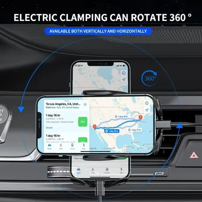 30W Wireless Car Phone Holder Universal navigation Clip Sensing Open Close Navigation Mount Wireless Charging Automobile Accessori