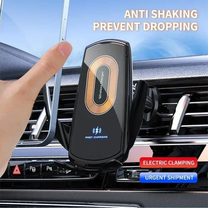 30W Wireless Car Phone Holder Universal navigation Clip Sensing Open Close Navigation Mount Wireless Charging Automobile Accessori