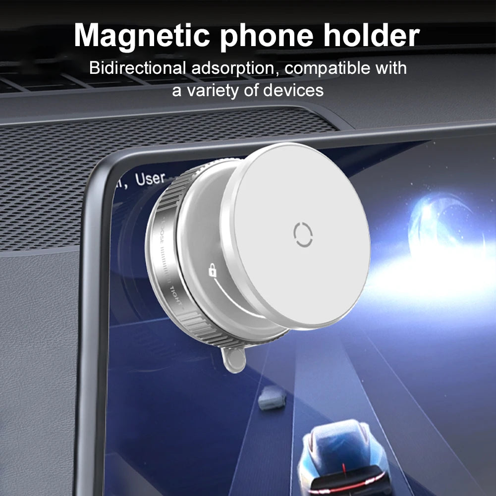 For Magsafe Intelligent Car Mount 360° Rotation Magnetic Vacuum Adsorption Suction Cup Bracket Car Magnetic Holder for iPhone
