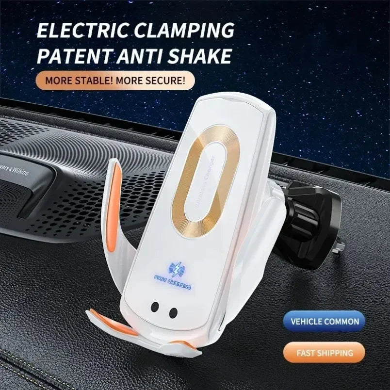 30W Wireless Car Phone Holder Universal navigation Clip Sensing Open Close Navigation Mount Wireless Charging Automobile Accessori