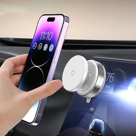For Magsafe Intelligent Car Mount 360° Rotation Magnetic Vacuum Adsorption Suction Cup Bracket Car Magnetic Holder for iPhone